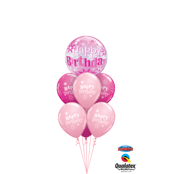 Μπαλόνια Happy Birthday Pink 